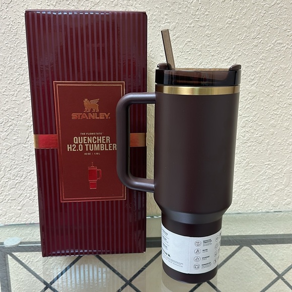 Chocolate Gold Quencher H2.0 FlowState Tumbler | 40 OZ - Picture 3 of 9